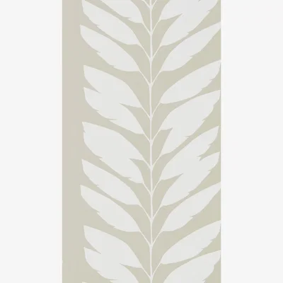 The Rug Seller Malva Leaf Wallpaper 111312 by Scion in Parchment Grey&nbsp;Roll