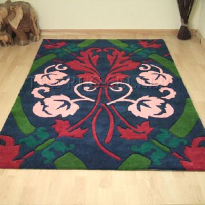 The Rug Seller Cashlin Damask Rug in Blue Multi&nbsp;130x190cm