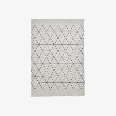 The Rug Seller Aurora 54238 Geometric Soft Rugs in Light Beige Grey&nbsp;120x170cm