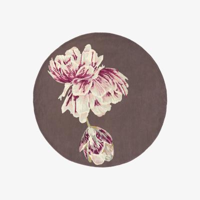The Rug Seller Tranquility Round Rugs 56005 by Ted Baker in Aubergine150x150cm