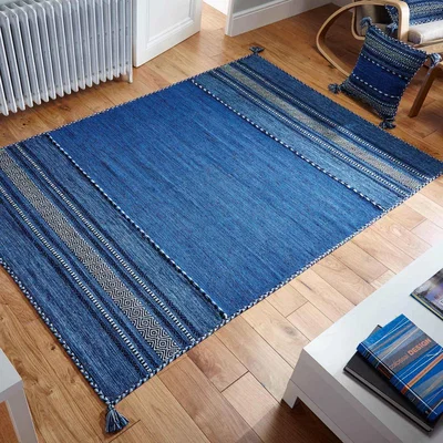 The Rug Seller Kelim Rugs in Blue