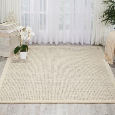 The Rug Seller River Brook Rugs KI809 by Kathy Ireland in Ivory and Grey