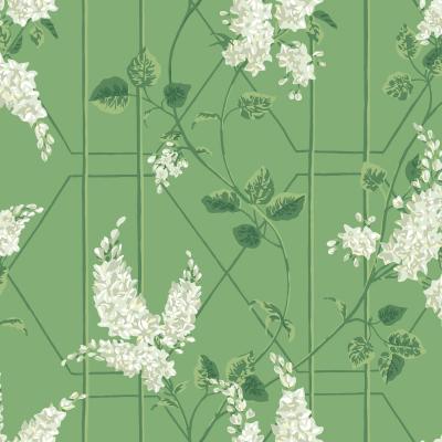 The Rug Seller Wisteria Wallpaper 5016 by Cole & Son in Sage Green Leaf Green&nbsp;Roll