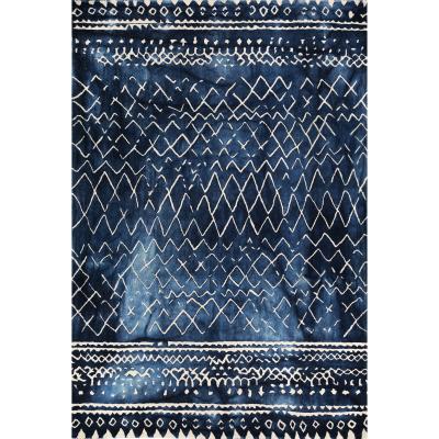 The Rug Seller Mariah Luxury Wool rugs in Indigo Blue by Designer William Yeoward200x300cm