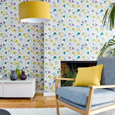 The Rug Seller Pepino Wallpaper 111547 by Scion in Foxglove Graphite Forest&nbsp;Roll