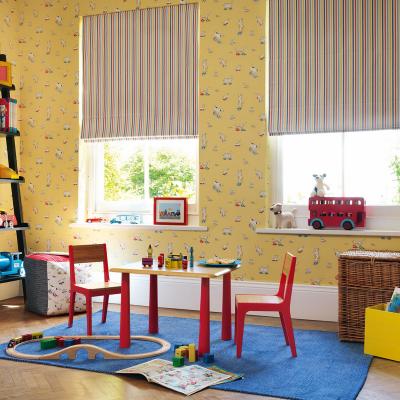 The Rug Seller Dogs in Clogs Wallpaper 214012 by Sanderson in Yellow&nbsp;Roll