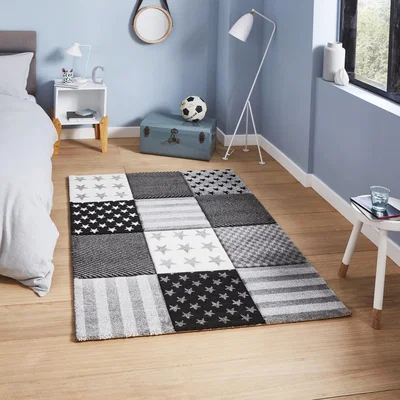 The Rug Seller Brooklyn Kids 777 Rugs in Grey