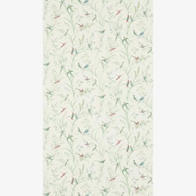 The Rug Seller Tuileries Bird Wallpaper 214081 by Sanderson in Willow Multi&nbsp;Roll