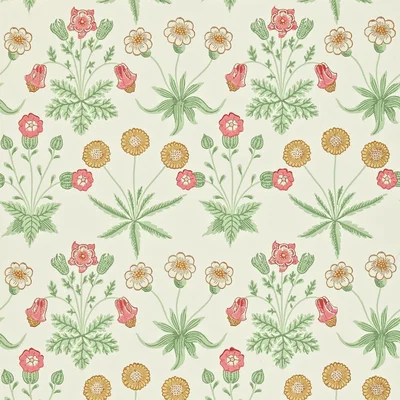 The Rug Seller Daisy Wallpaper 212562 by Morris & Co in Willow Pink&nbsp;Roll