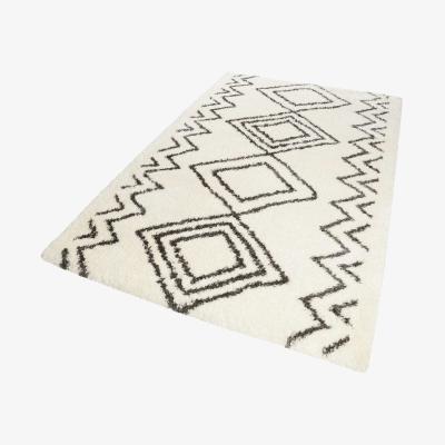 The Rug Seller Boho and Scandic Yagour Rugs 5966 695 in White and Anthracite80x150cm