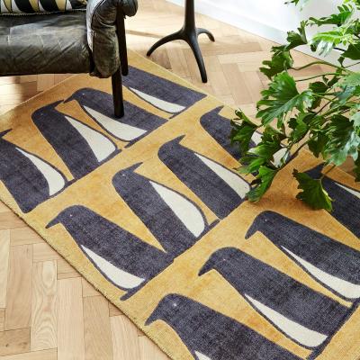 The Rug Seller Scion Pedro Penguin Rugs in 023406 Dandelion Yellow