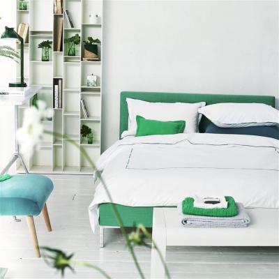 The Rug Seller Pimlico Plain Duvet Cover and Pillowcase in Aqua Blue by Designers Guild&nbsp;260x220cm