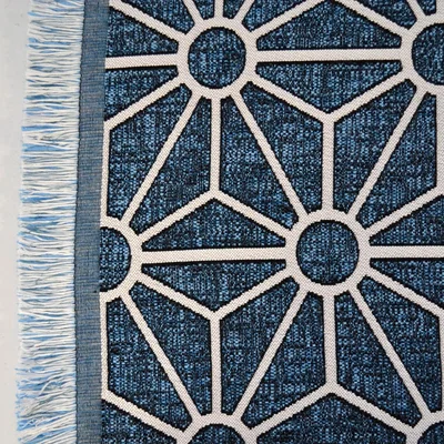 The Rug Seller Milek Setisa Rugs DBL5 6001 in Blue and White