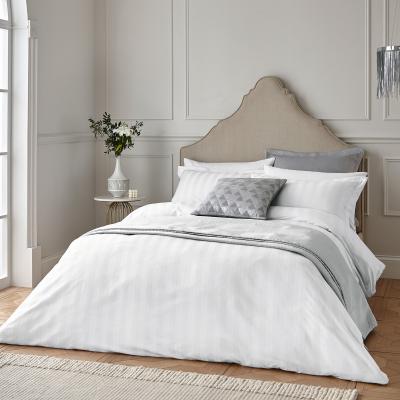 The Rug Seller Moderne Stripe Bedding Duvet Cover and Pillowcase by Helena Springfield in White&nbsp;220x230cm