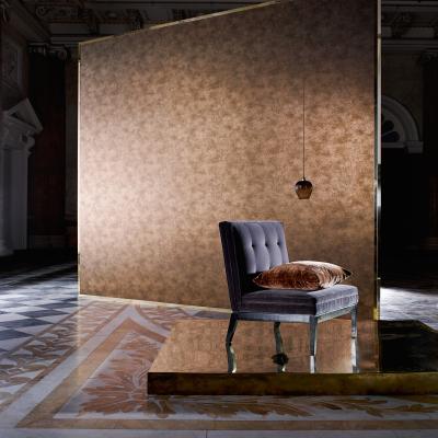 The Rug Seller Metallo Wallpaper 312609 by Zoffany in Copper Brown&nbsp;Roll