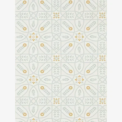 The Rug Seller Brophy Trellis Wallpaper 216700 by Morris & Co in Ivory Sage Green&nbsp;Roll