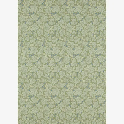 The Rug Seller Bramble Floral Wallpaper 214696 by Morris & Co in Thyme Green&nbsp;Roll