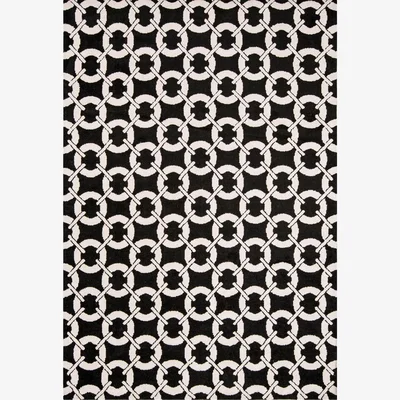 The Rug Seller Arlo Buckle Rugs AR03 in Black