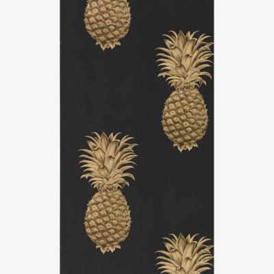 The Rug Seller Pineapple Royale Wallpaper 216326 by Sanderson in Graphite GoldRoll