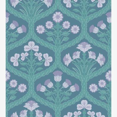 The Rug Seller Floral Kingdom Wallpaper 116 3011 by Cole & Son in Lilac and TealRoll