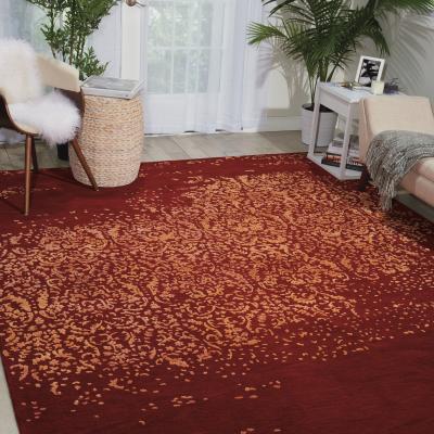 The Rug Seller Opaline Rugs OPA08 by Nourison in Fire