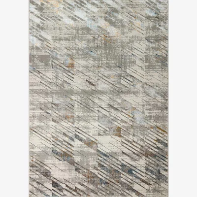 The Rug Seller Dalia DAL09 Abstract Rugs in Silver Multicolour