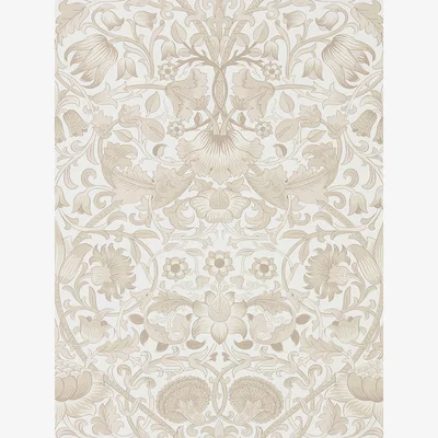 The Rug Seller Pure Lodden Wallpaper 216031 by Morris & Co in Ivory Linen&nbsp;Roll