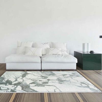The Rug Seller Milano 46014 6141 Abstract Marble Rugs in Grey&nbsp;80x150cm