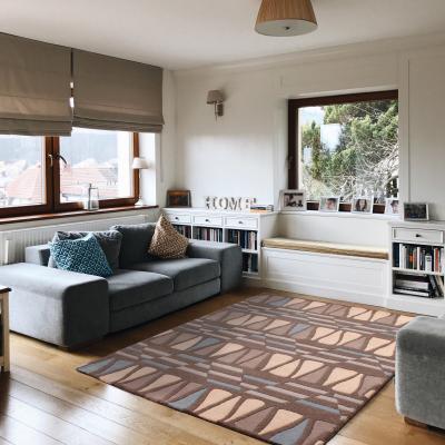 The Rug Seller Fusion Midori Rugs in Brown & Blue