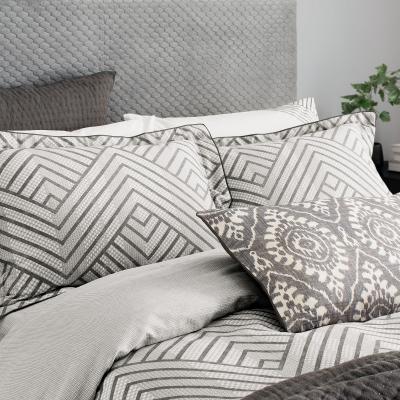 The Rug Seller Kayah Bedding by Bedeck of Belfast in Charcoal Grey200x200cm