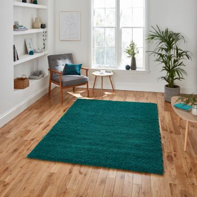 The Rug Seller Sierra 9000 Shaggy Rugs in Jewel Green&nbsp;200x290cm