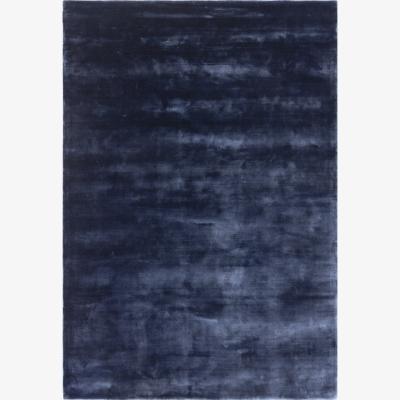 The Rug Seller Katherine Carnaby Plain Chrome Designer Rug in Ink Blue170x240cm