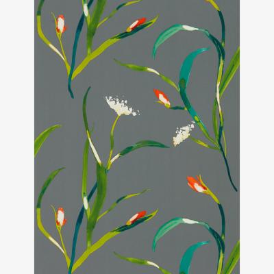 The Rug Seller Saona Wallpaper 111758 by Harlequin in Papaya Silver GreyRoll