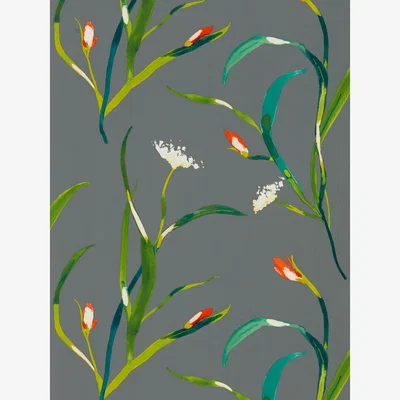The Rug Seller Saona Wallpaper 111758 by Harlequin in Papaya Silver GreyRoll