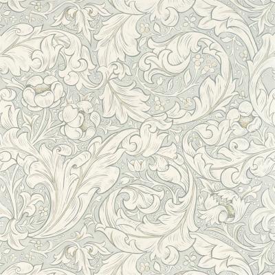 The Rug Seller Pure Bachelors Button Wallpaper 216554 by Morris & Co in Grey BlueRoll
