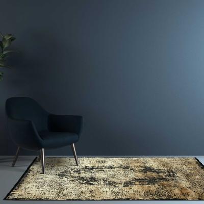 The Rug Seller Athera Persian Medallion Traditional Rugs in AT09 Ebony Black