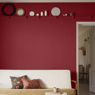 The Rug Seller Chalky Matt Paint by Morris & Co in Wardle Wine2.5