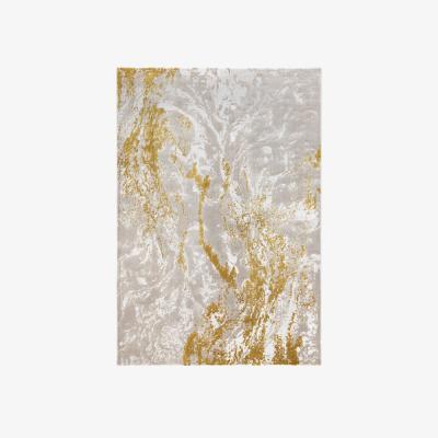 The Rug Seller Palazzo Modern Abstract Textured Rug in Ochre Yellow&nbsp;160x230cm