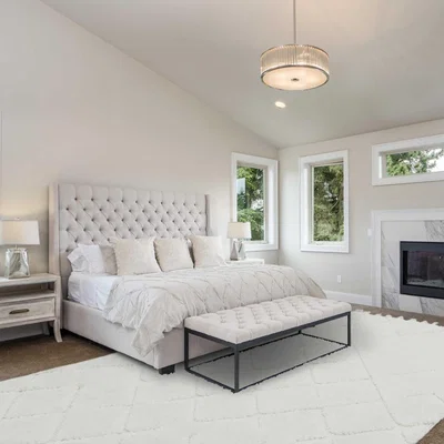 The Rug Seller Ariana Vanilla Moroccan Rugs in AR04 Cream