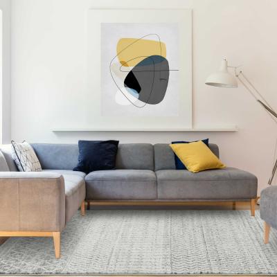 The Rug Seller Nova Aztec Boho Rugs NV35 in Grey