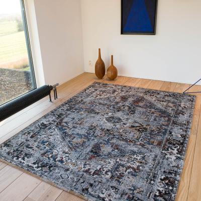 The Rug Seller Louis De Poortere Antique Heriz Rugs 8707 in Divan Blue