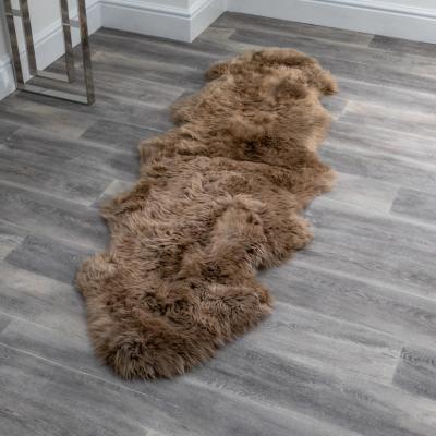 The Rug Seller Loburn New Zealand Sheepskin Rug in Light BrownDouble