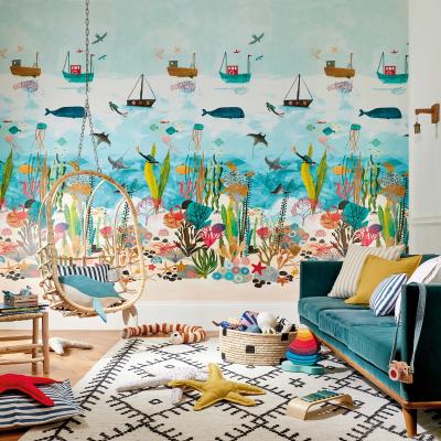 The Rug Seller Above and Below Wallpaper Panel 112648 by Harlequin in Multicolour&nbsp;Roll