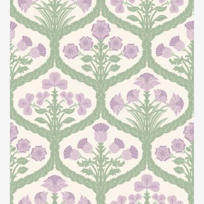 The Rug Seller Floral Kingdom Wallpaper 116 3012 by Cole & Son in Mulberry and Olive GreenRoll