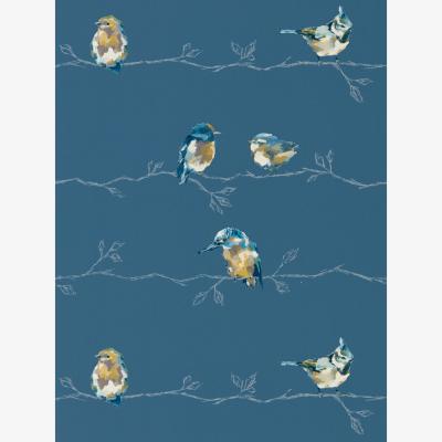 The Rug Seller Persico Wallpaper 111487 by Harlequin in Turquoise Navy Blue&nbsp;Roll
