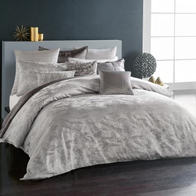 The Rug Seller Donna Karan Luna Jacquard Bedding in Platinum Grey&nbsp;220x260cm
