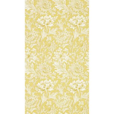 The Rug Seller Chrysanthemum Toile Wallpaper 217068 by Morris & Co in Weld Yellow&nbsp;Roll