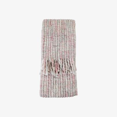 The Rug Seller Flora Space Dyed Kilburn & Scott Throw in Blush Pink&nbsp;130x170cm