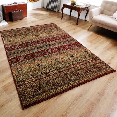The Rug Seller Kendra 135R Traditional Persian Stripe Rugs in Red&nbsp;240x340cm