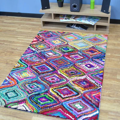 The Rug Seller Cotton Chindi Aston Multicoloured Rugs 04&nbsp;120x170cm
